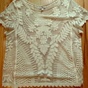 Sheer/lace Top